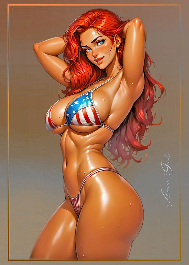 Anime Girl Waifu 1/1 Original One Of A Kind Card Artist Signed