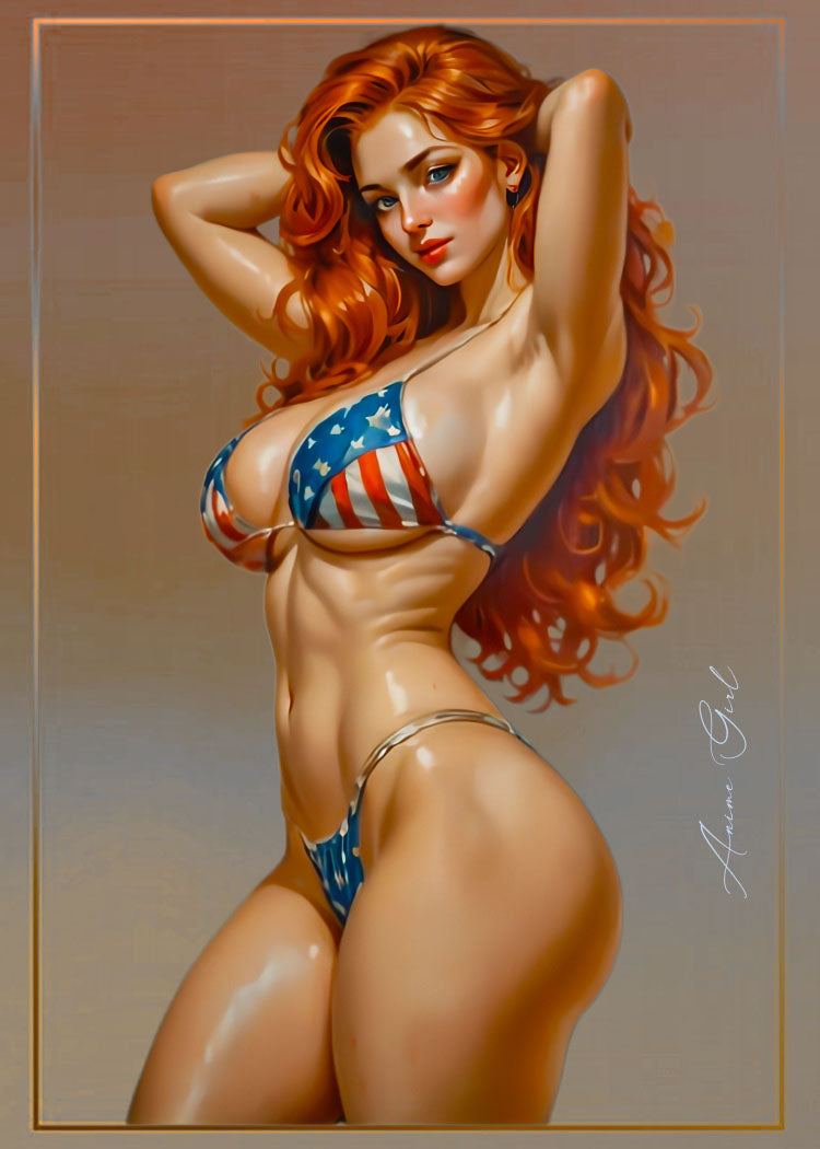 Anime Girl Waifu 1/1 Original One Of A Kind Card Artist Signed