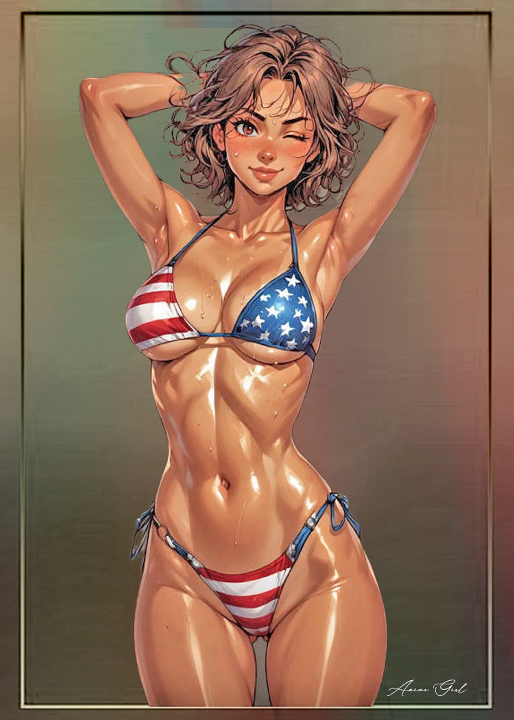 Anime Girl Waifu 1/1 Original One Of A Kind Card Artist Signed