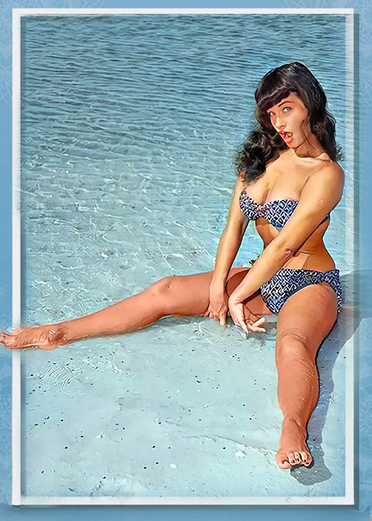 Bettie Page Model  1/1 Original One Of A Kind Card Artist Signed