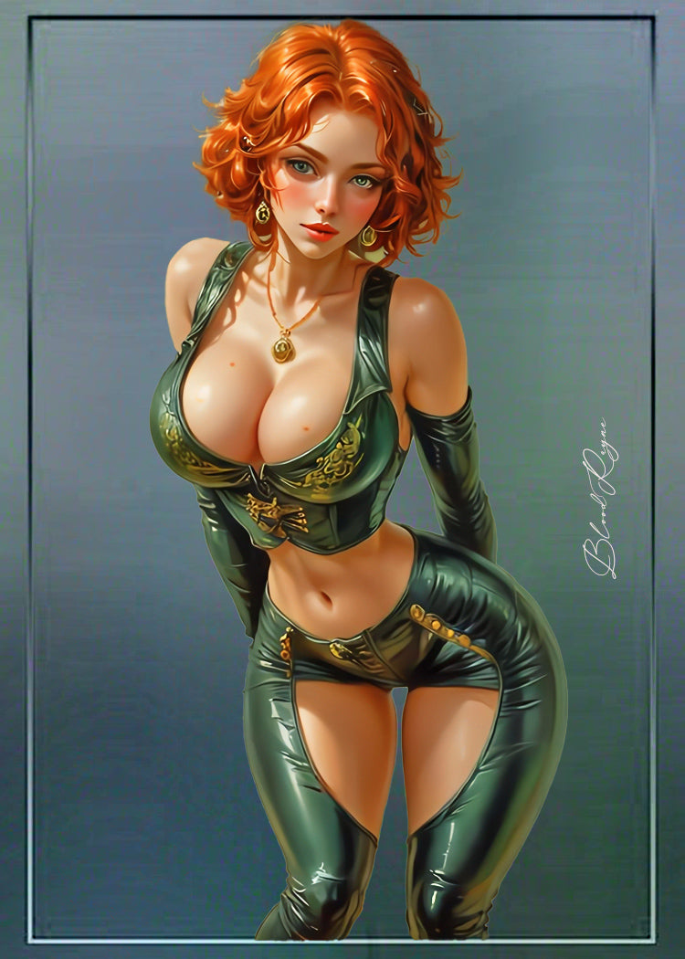 Blood Rayne 1/1 Original One Of A Kind Card Artist Signed