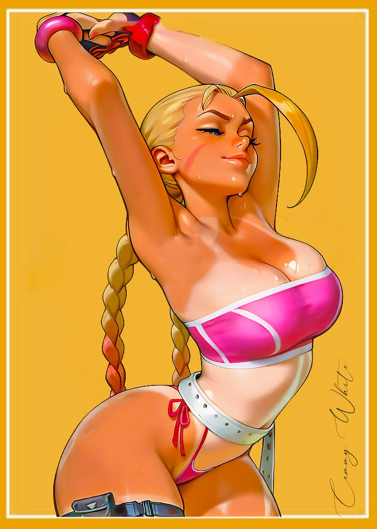 Cammy White Anime Girl  1/1 Original One Of A Kind Card Artist Signed