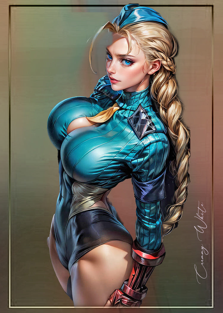 Cammy White Girl 1/1 Original One Of A Kind Card Artist Signed