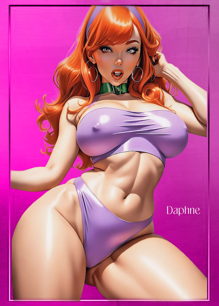 Daphne Anime Waifu 1/1 Original One of a Kind Card Artist Signed