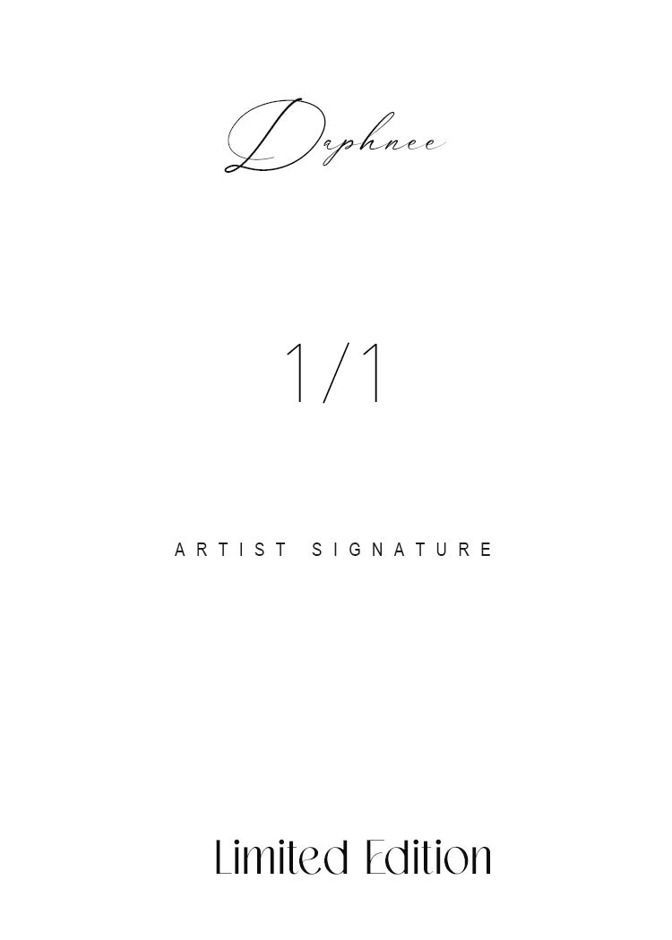 Daphne Anime Waifu 1/1 Original One Of A Kind Card Artist Signed
