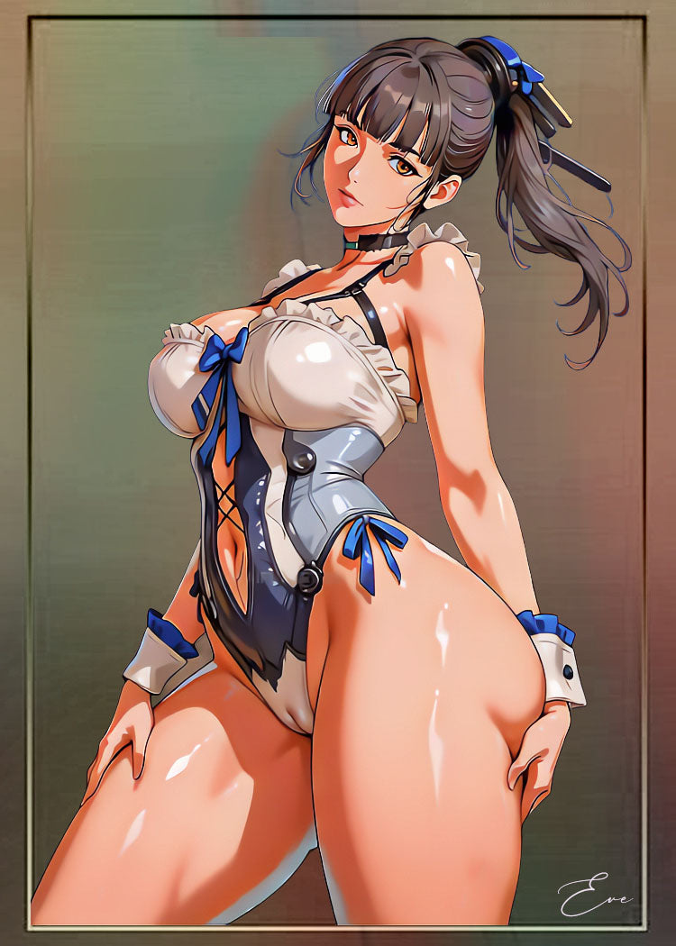 Eve Anime Waifu 1/1 Original One Of A Kind Card Artist Signed