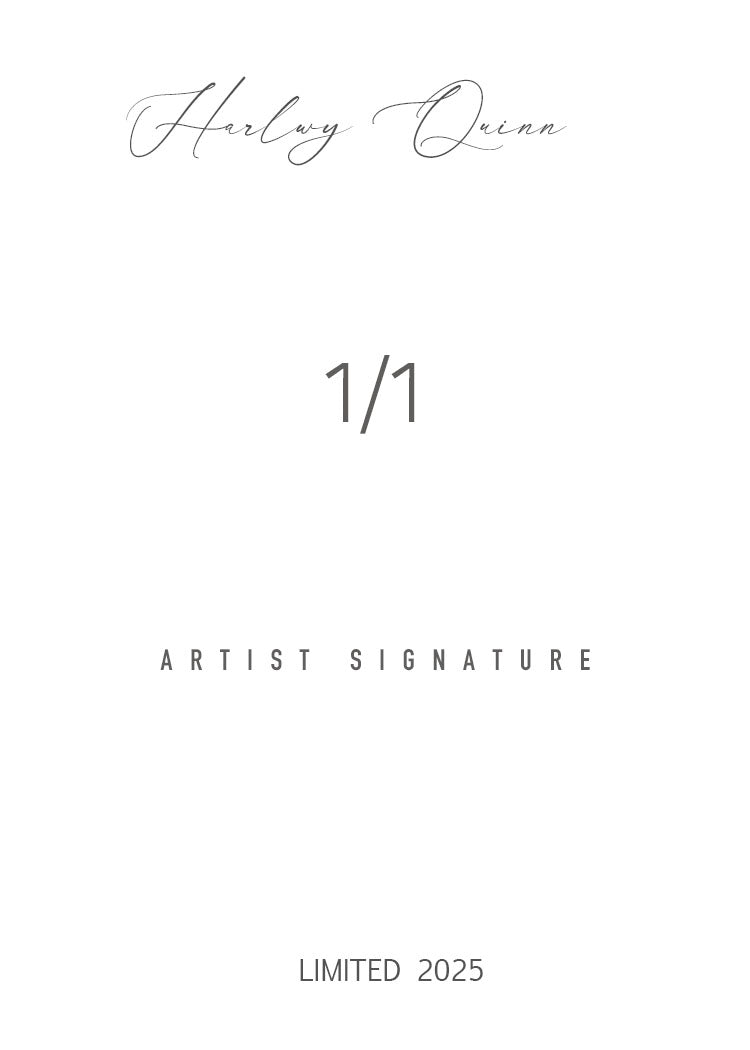 Harley Quinn Anime Girl  1/1 Original One Of A Kind Card Artist Signed