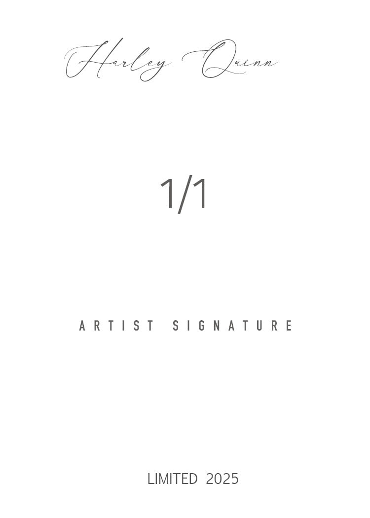 Harley Quinn Adult Content Anime Waifu 1/1 Original One Of A Kind Card Artist Signed