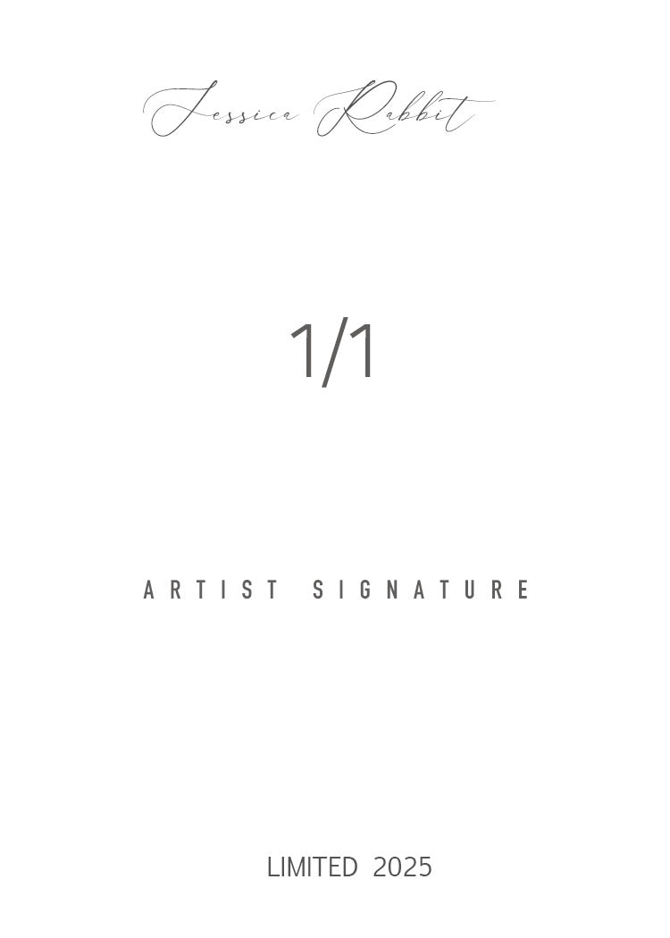 Jessica Rabbit Superhero 1/1 Original One Of A Kind Card Artist Signed