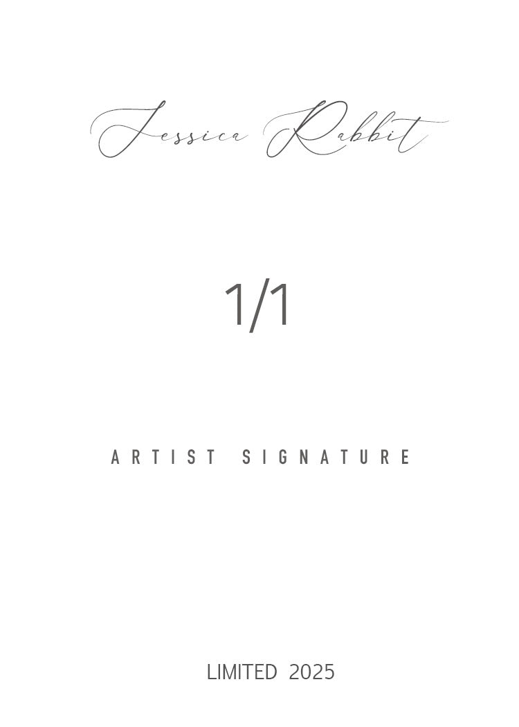 Jessica Rabbit Anime Waifu 1/1 Original One Of A Kind Card Artist Signed