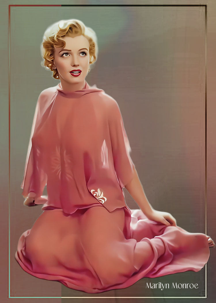 Marilyn Monroe Model 1/1 Original One Of A Kind Card Artist Signed