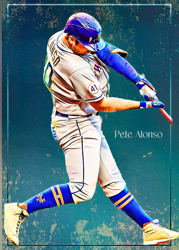 Pete Alonso New York Mets 1/5 Original One Of A Kind Card