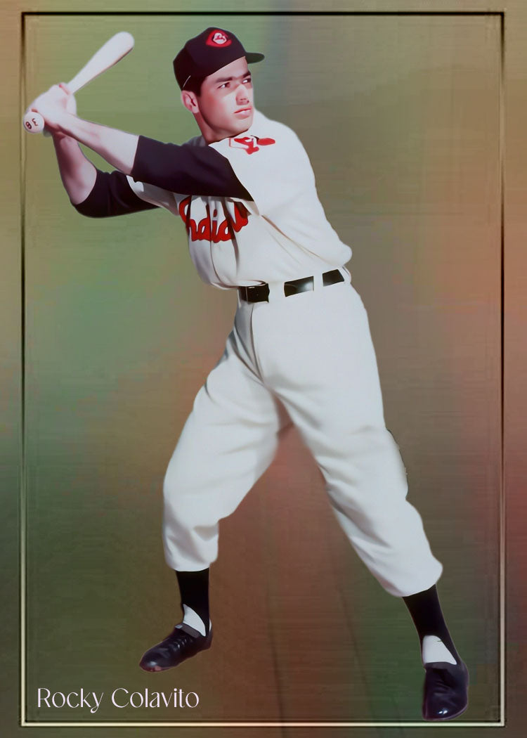 Rocky Colavito Cleveland Baseball 1/1 Fine Art Print ACEO Card