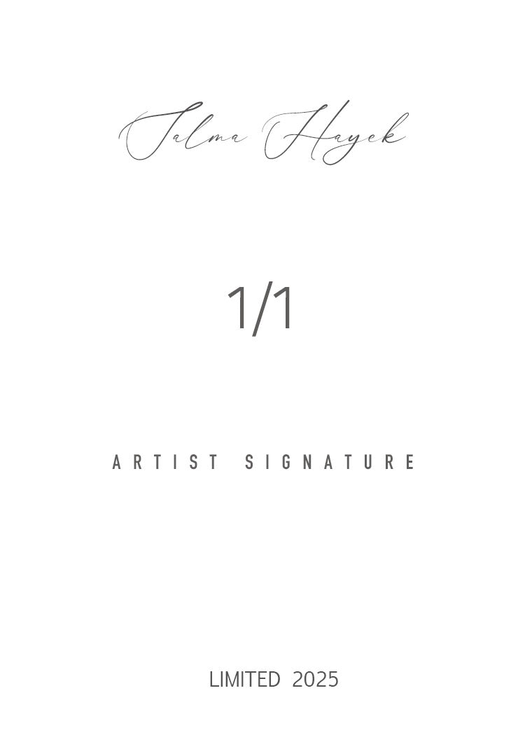 Salma Hayek 1/1 Original One Of A Kind Card Artist Signed