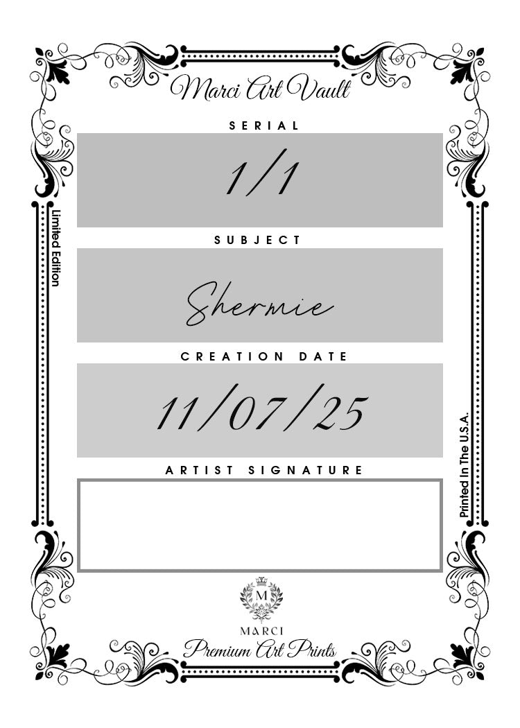 Shermie Anime Girl 1/1 Original One Of A Kind Card Artist Signed