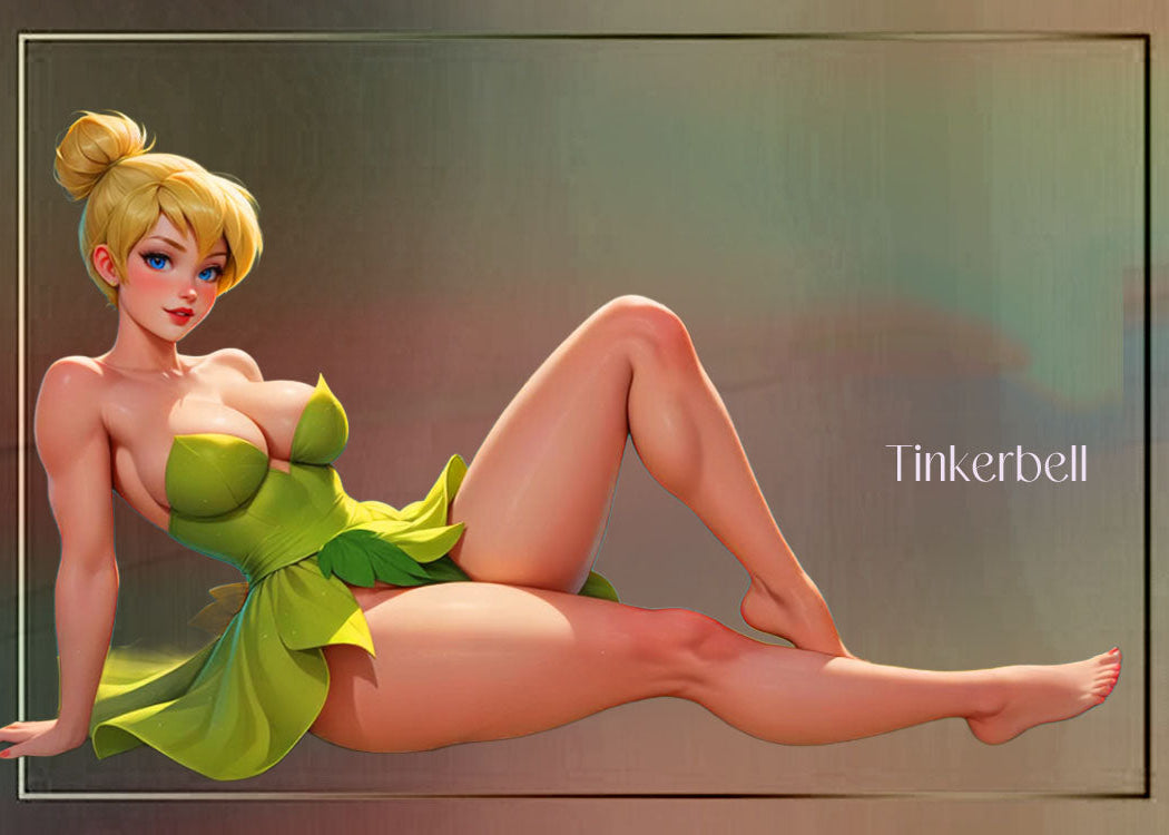 Tinker Bell Anime Girl 1/1 Original One Of A Kind Card Artist Signed