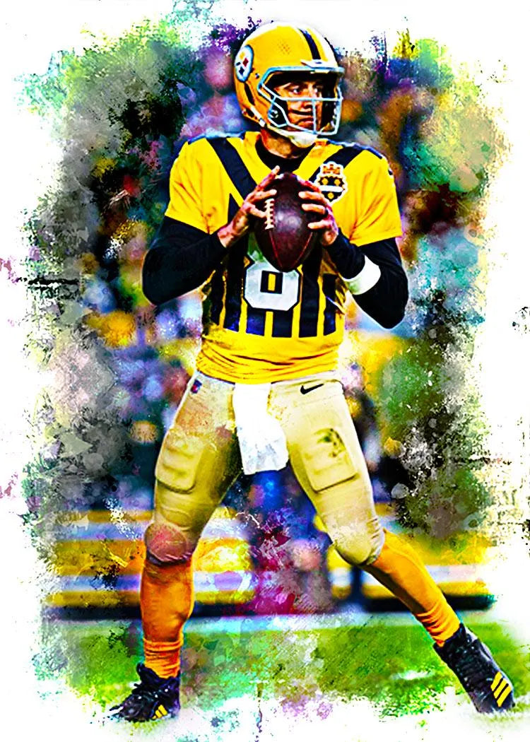 Aaron Rodgers Pittsburgh Steelers 1/1 ACEO Art Print Card By.Marci