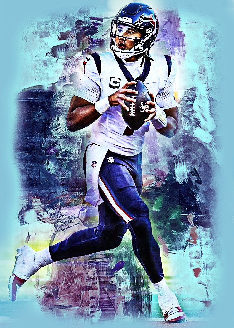 C.J. Stroud Ohio State Buckeyes 1/5 ACEO Art Print Card By.Marci