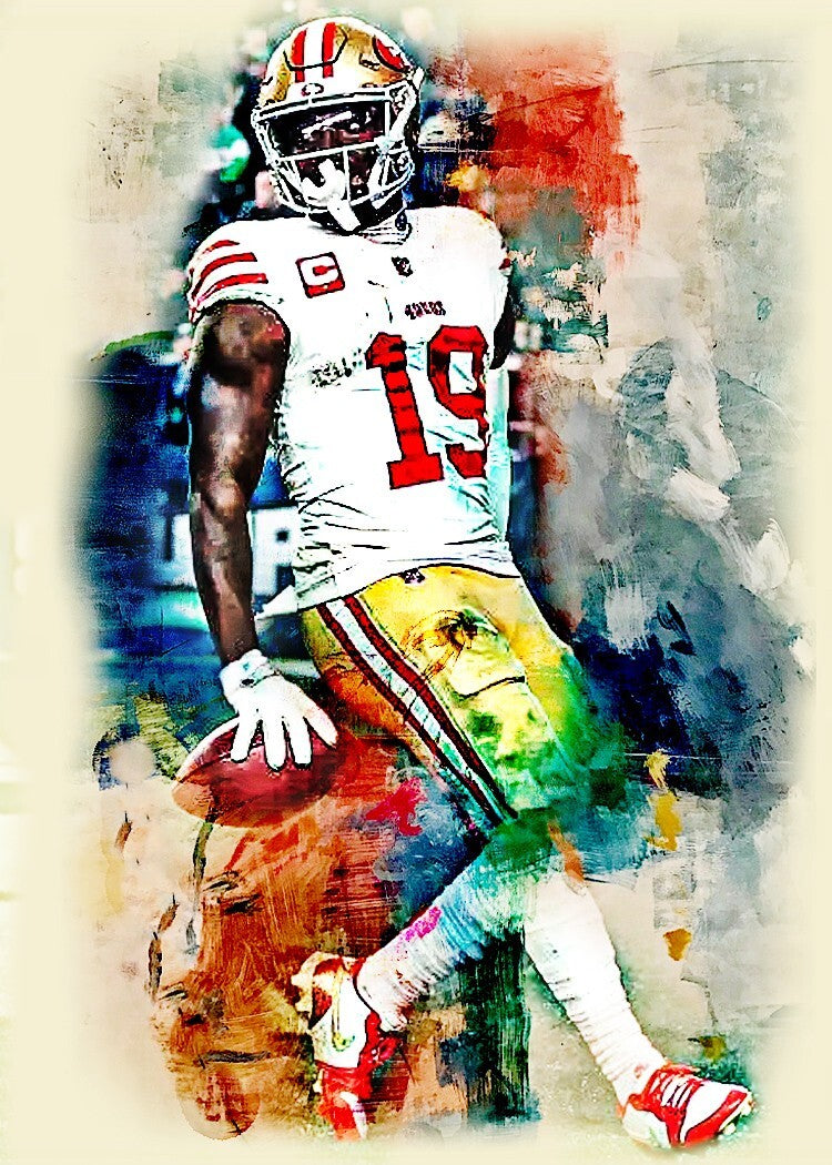 Deebo Samuels San Francisco 49ers 2/5 ACEO Art Print Card By.Marci