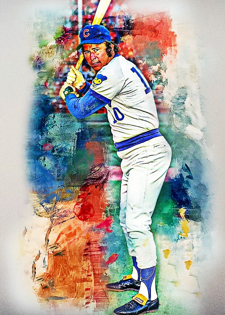 Ron Santo Chicago Clubs  2/10 ACEO Art Print Card By.Marci